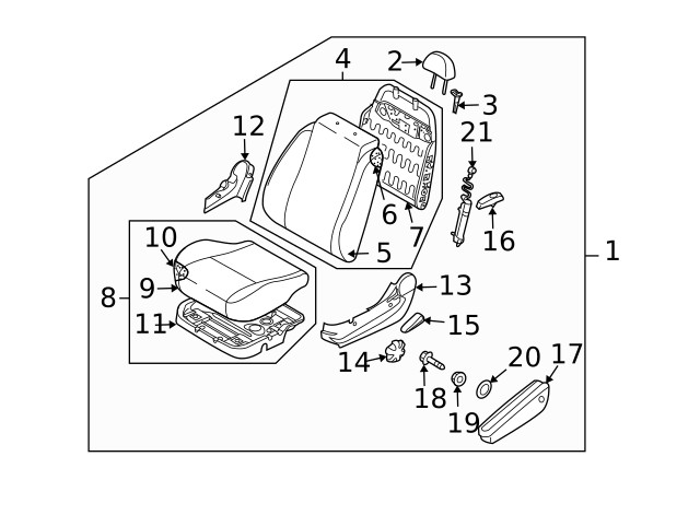Genuine GM Headrest 96890157