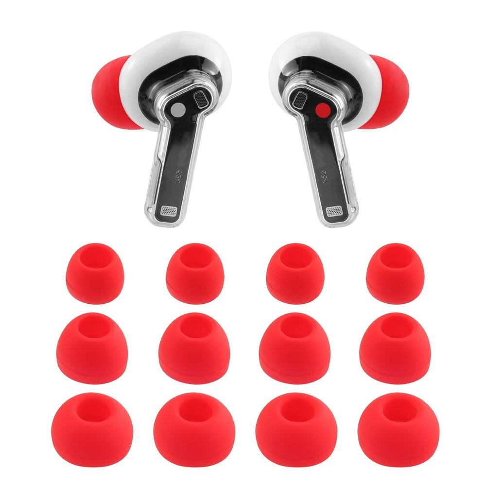NANLANFAN Replacement Silicone Ear Tips for Nothing Ear/Nothing (a) Red