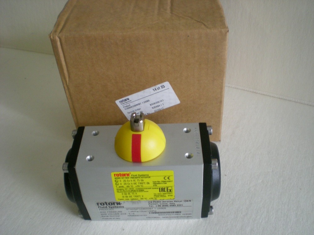 rotork GT Range single- and double-acting pneumatic piston actuators.