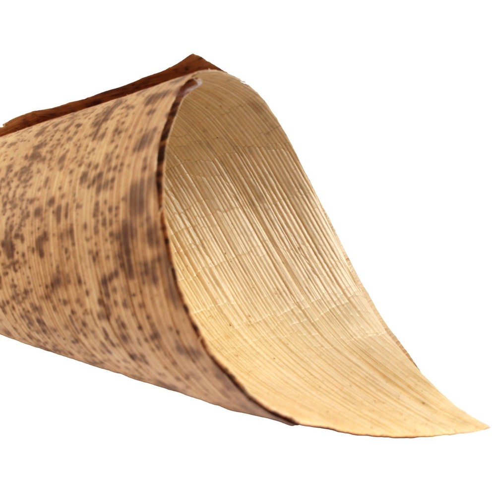 BambooMN Premium Bamboo Leaf Food Cone - Multiple Sizes & Quantity Available
