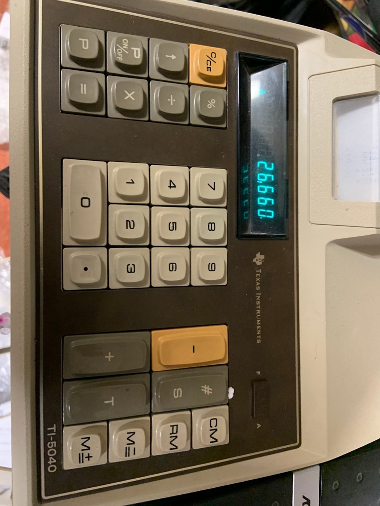 Texas Instruments ti-5040 Printing Calculator