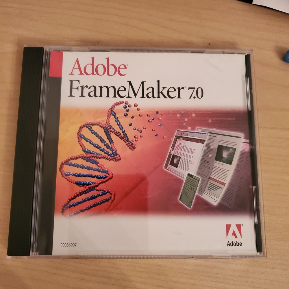 Adobe FrameMaker 7.0 for Windows & Serial Number