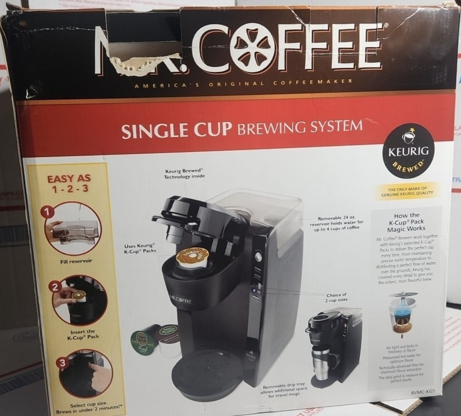 Mr. Coffee Single Cup Brewing System Bvmc-KG5 tested working