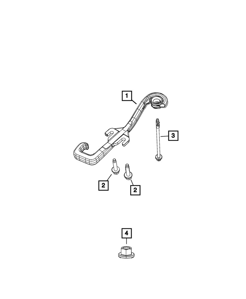 Genuine Mopar Tow Hook Left 68517445AB
