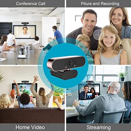 1080P HD Webcam with Microphone, Streaming Computer Web Camera for
