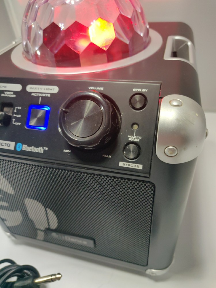 iDance Cube BC10 Karaoke System DISCO BALL LIGHTING with BlueTooth & USB