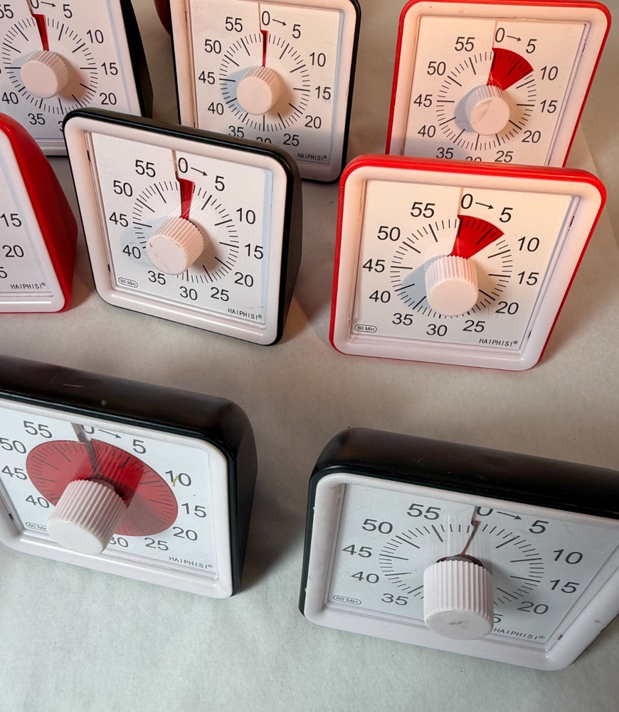 Lot of 10 Haiphisi visual timers - Used