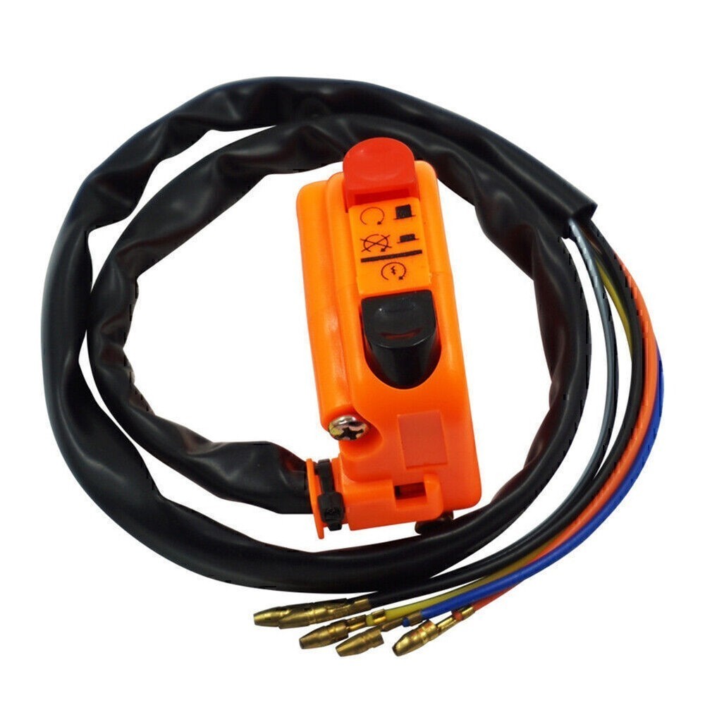 7/8" Handlebar Motorcycle Ignition Switch On Off Starter Engine Universal Orange