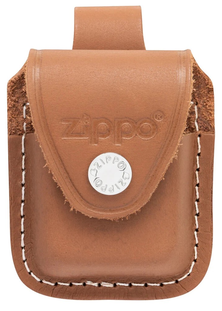 Zippo 47003, Camel Brown Leather Lighter Loop Pouch, NEW