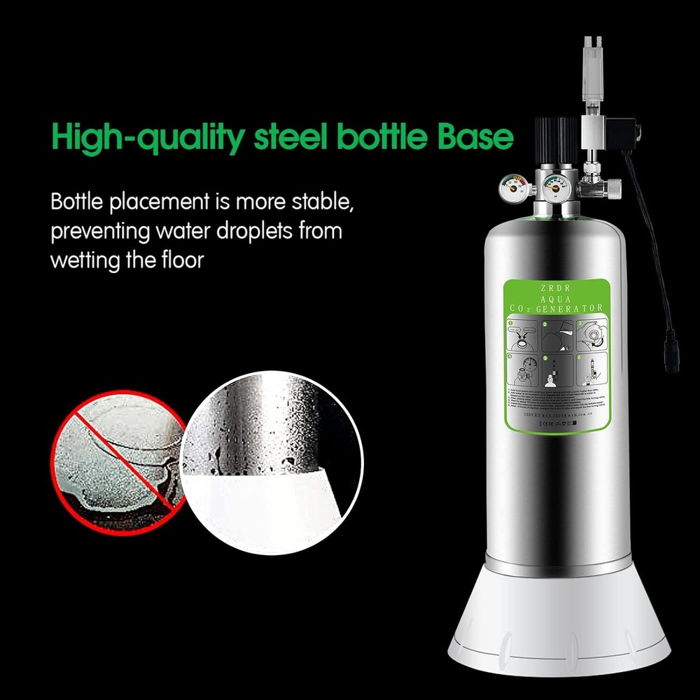 Co2 Generator System Kit - Automatic Pressure Relief Valve - Stable Output