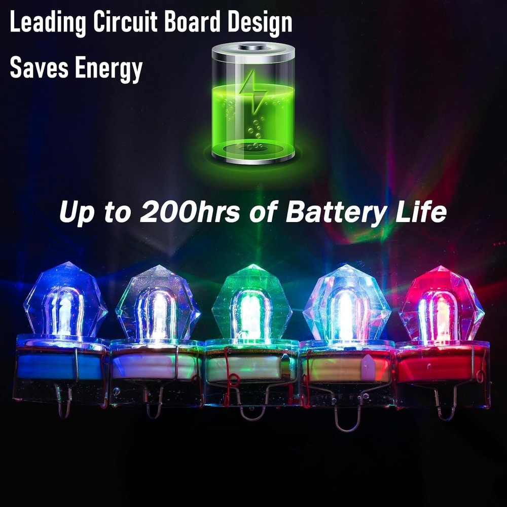 Ultimate 5 Pack LED Fishing Lights - Efficient & Effective Deep Drop Lures