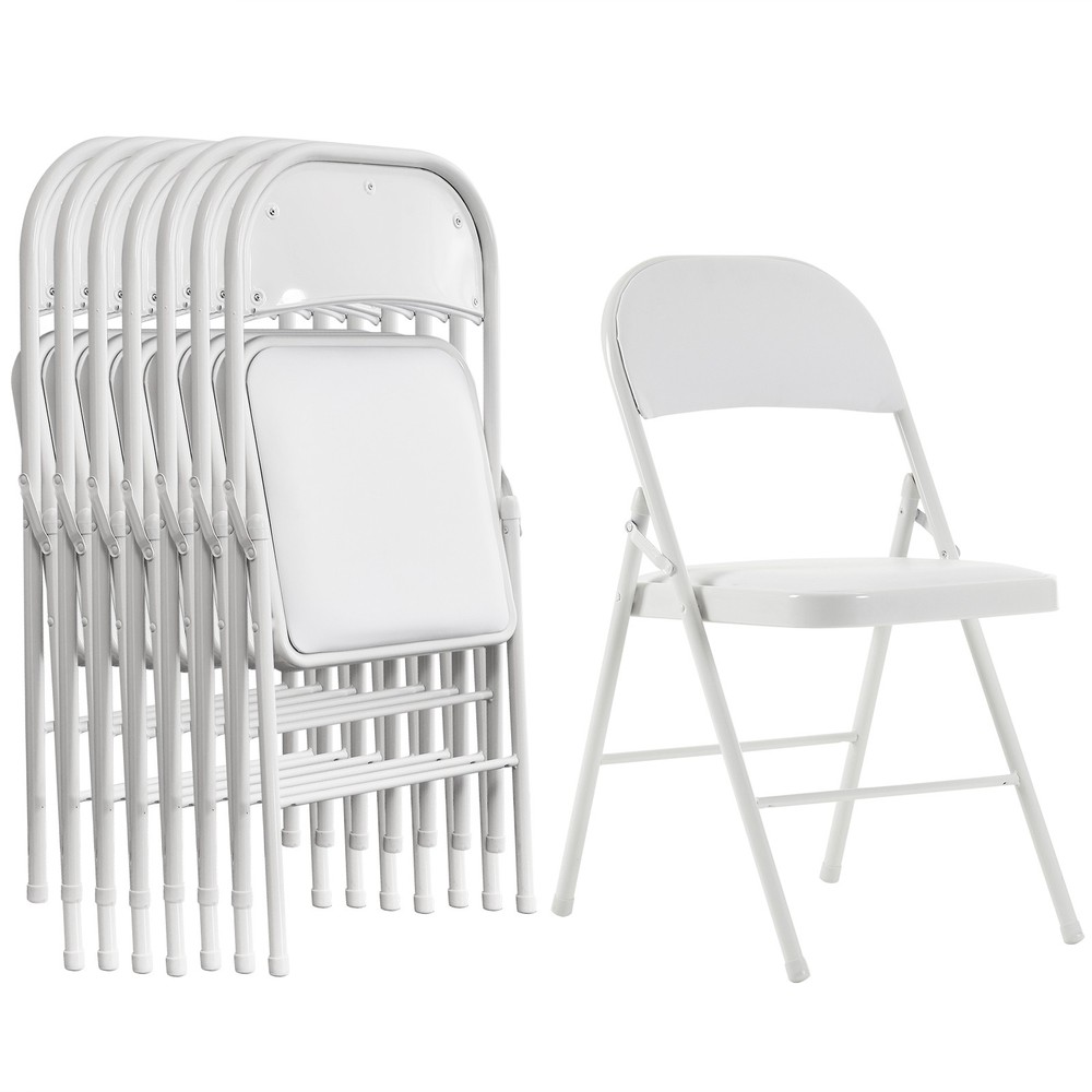 【Old Code：33292149】4pcs Elegant Foldable Iron & PVC Chairs for Convention