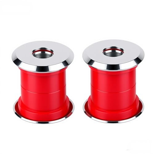 Polyurethane Handlebar Riser Bushings Red Compatible with Harley Chrome#Red