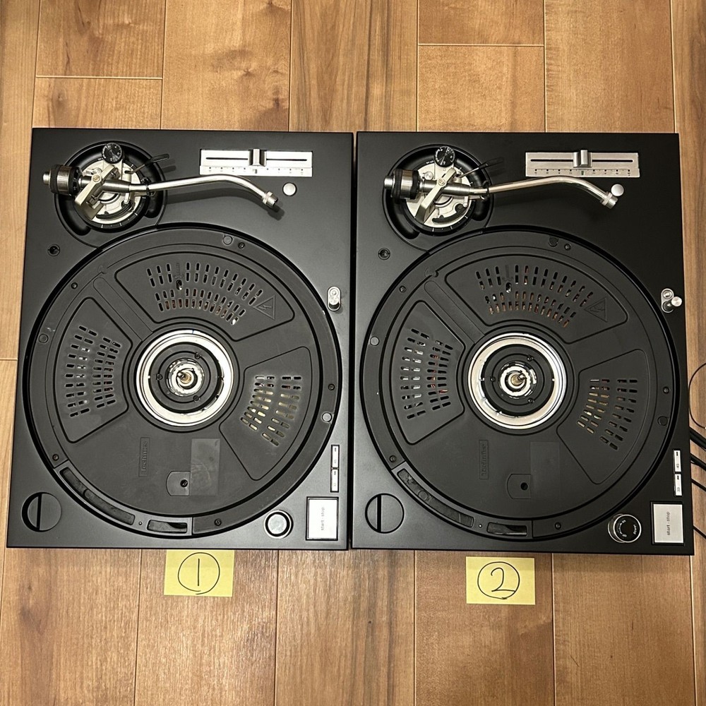 Technics SL-1200MK5 DJ Record Player Turntable System Pair Set FullyFunction