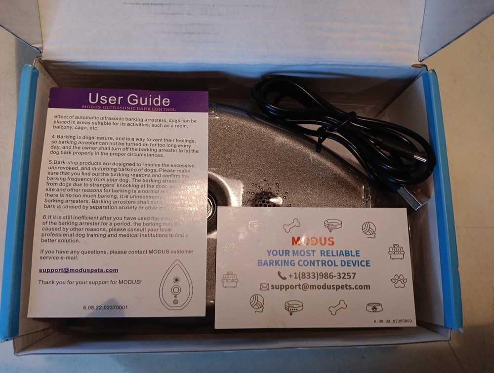 MODUS Multi-Frequency Ultrasonic Recording Bark Stop Pack Of 1 (NEW OPEN BOX)