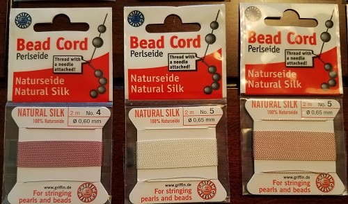 Griffin Natural Silk Bead for Stringing Pearls and Beads