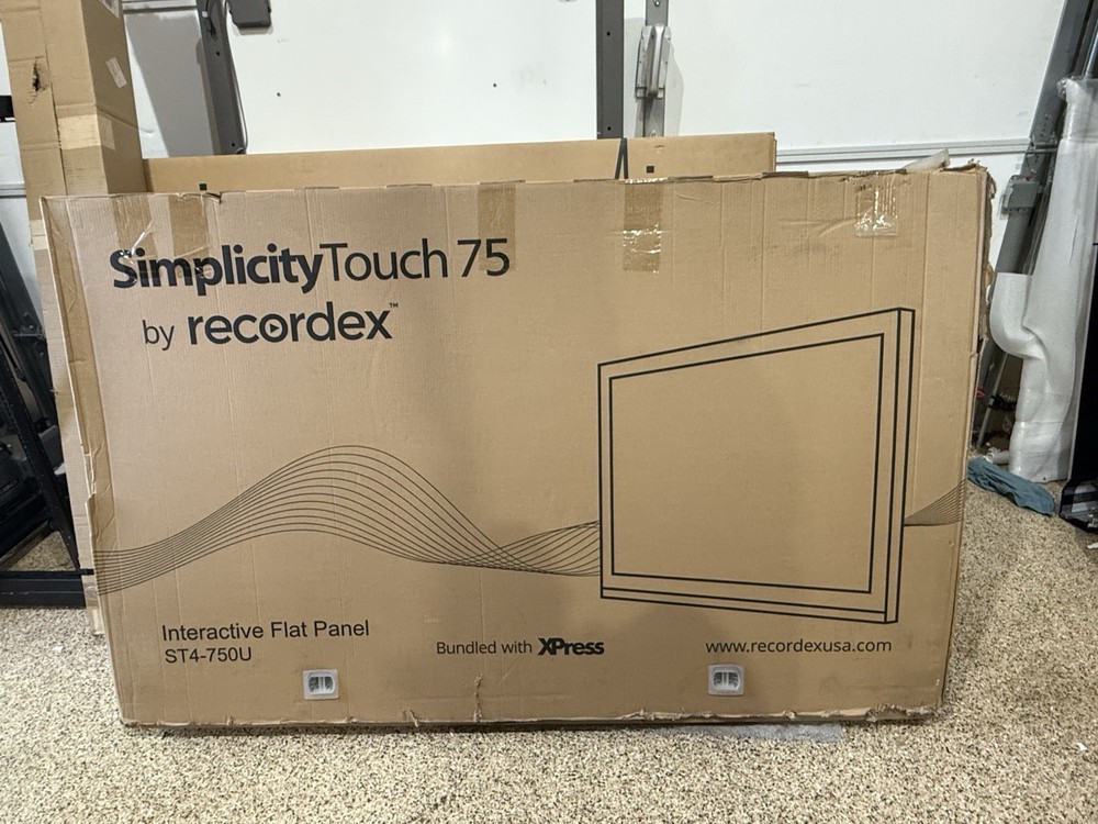 Recordex ST4-750U SimplicityTouch 4 75" 4K Interactive Flat Panel Display NOS