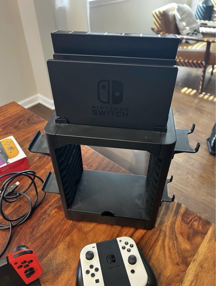 Nintendo Switch OLED Console Bundle Joy-Con Pro Controllers Dock Case