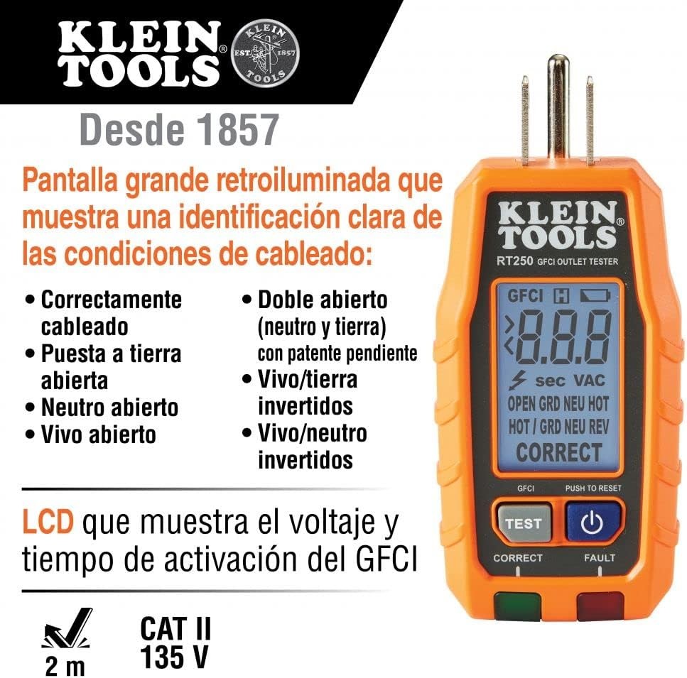 Klein Tools USB Power Meter + GFCI Outlet Tester Bundle