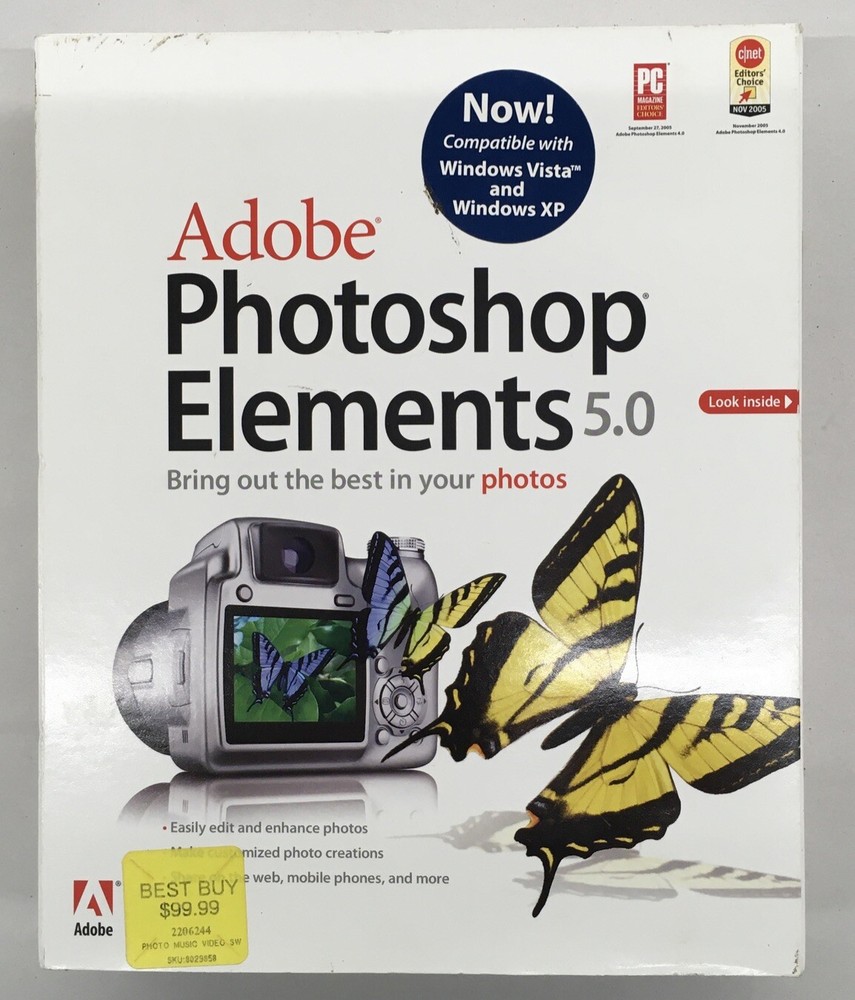 Photoshop Elements 5.0 for Windows Vista & Windows XP