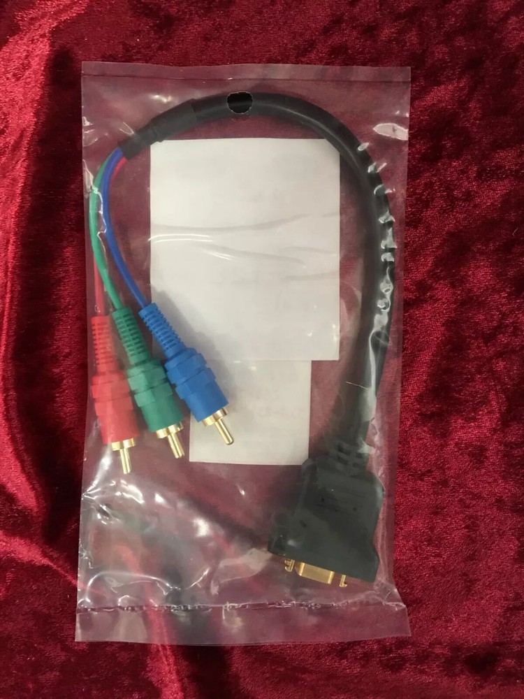 D terminal (female) - component (male) conversion video cable 0.3m