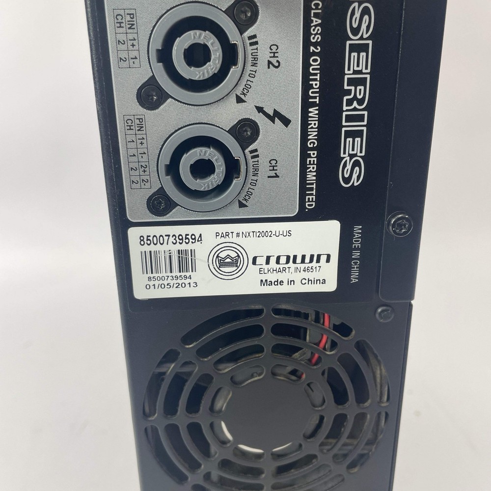 Crown 2002 XTI Series Power Amplifier