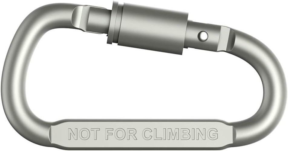 Versatile D-Ring Locking Carabiners - 6-Pack for Hiking, Camping, Essentials
