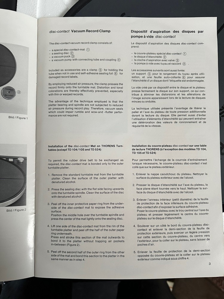 Thorens Disc Contact N.O.S Boxed