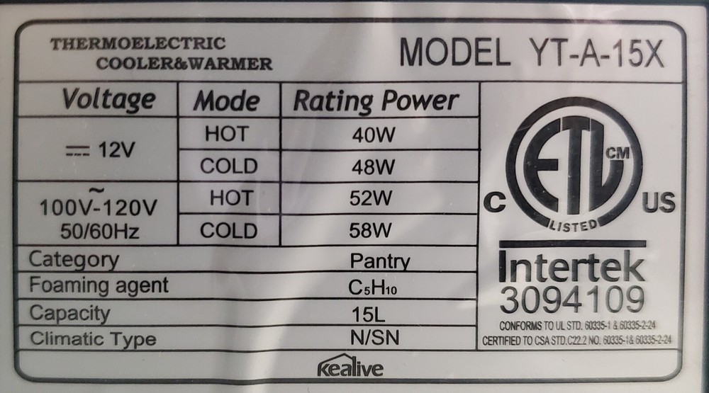 Kealive 15 Liter Mini Fridge With Warming & Cooling Function