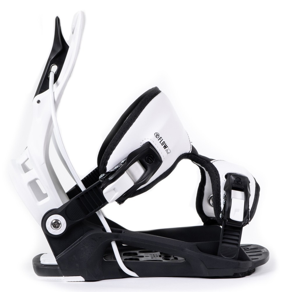 FLOW Alpha White Stormtrooper Snowboard Bindings XL -NEW