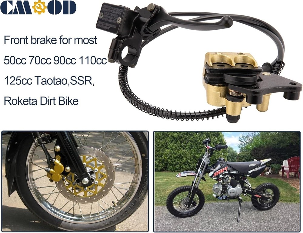 Front Disc Brake Master Cylinder Caliper Assembly For 50cc 70cc 90cc 110cc 125cc