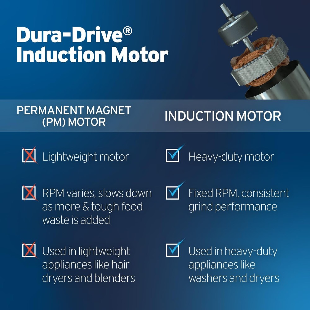 InSinkErator Badger 5XP Garbage Disposal, Standard Series 3/4 HP Continuous Feed