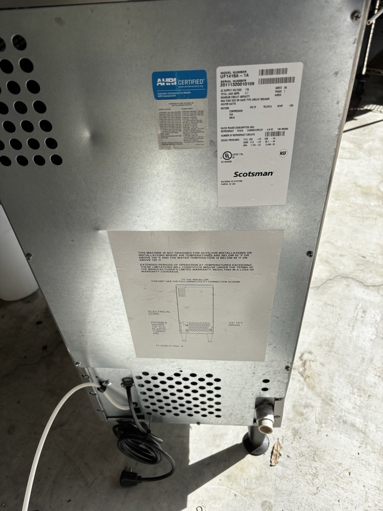 Scotsman UN1215AX-1 Nugget Ice Machine *****Please read full description *******