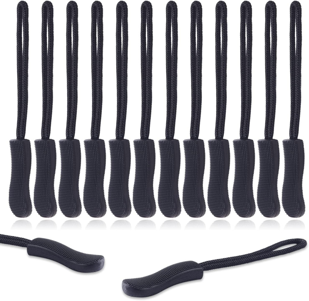 12Pack Zipper Pull Replacement, Golf Bag Parcord Zipper Pull Tab Replacement for