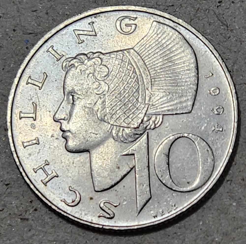 AUSTRIA 🇦🇹 TEN (10) SCHILLING COIN 1994