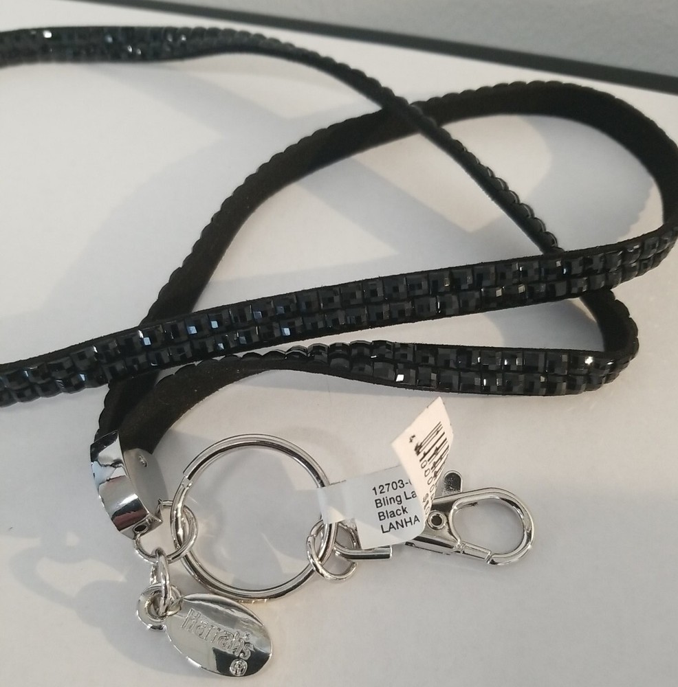 Harrah's Lanyard Black and Silver- NEW