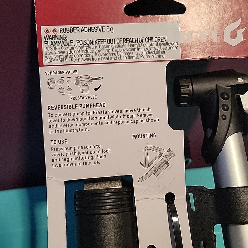Blackburn Bicycle Frame Pump with Repair Kit, Black
