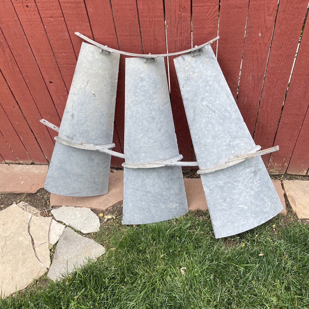 Aermotor Windmill 3 Blade Section vintage 42”x32” High