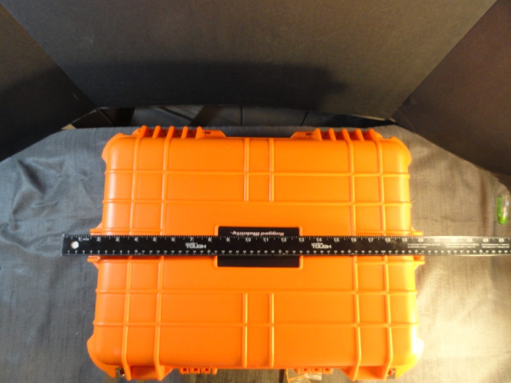 APACHE 4800 WEATHERPROOF PROTECTIVE HARD CASE CAMERA WEAPON ORANGE 19x13x7