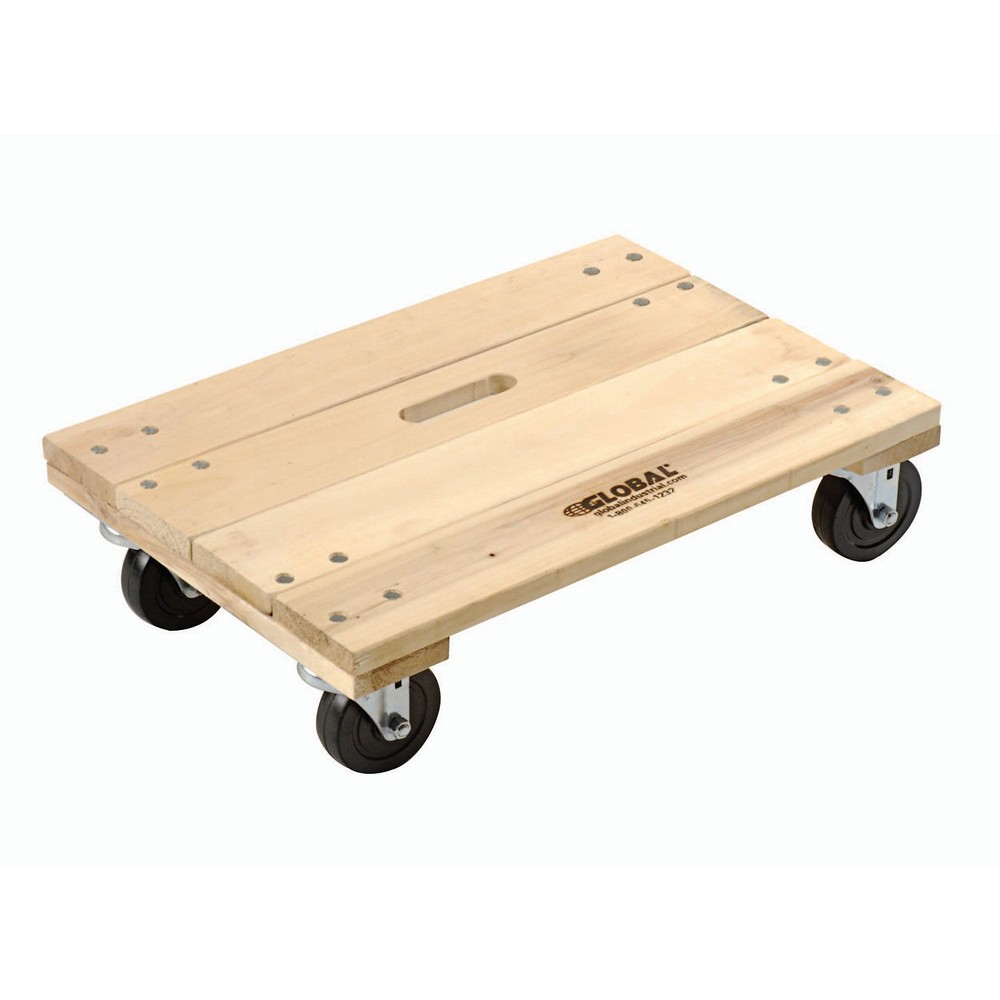 Hardwood Dolly - Solid Deck 24 x 16 1200 Lb. Capacity