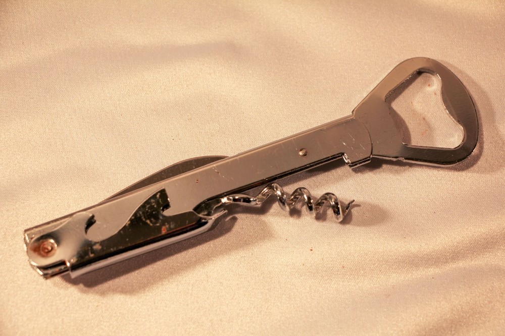 Vintage Multi tool corkscrew bottle opener knife