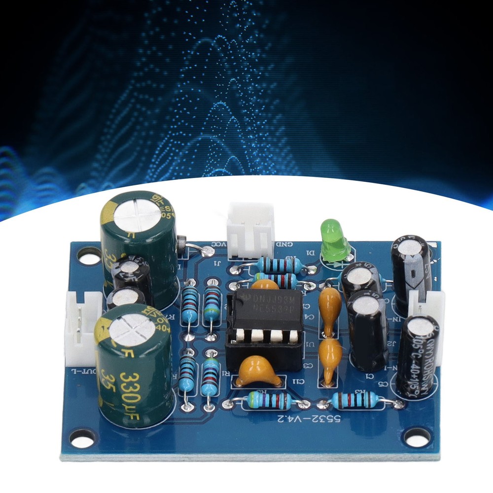 Preamp Module Audio Preamplifier Board NE5532 Chip Accessory Part For Replace↑
