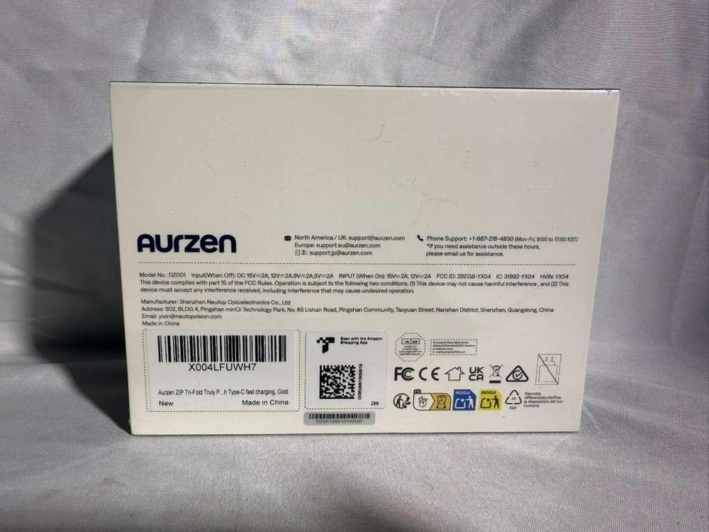 Aurzen ZIP Tri-Fold Mini Projector DZ001 (A4)
