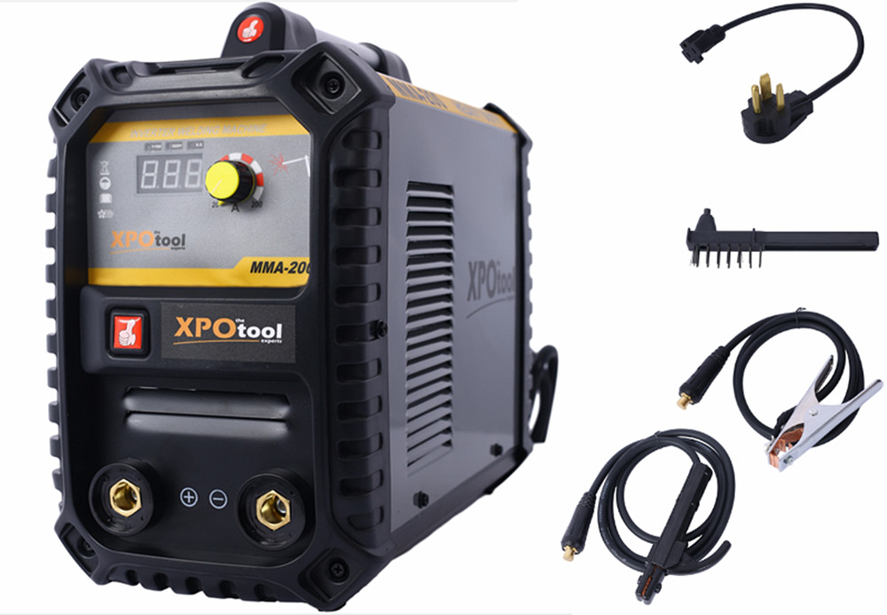 MMA Welding Machine Digital LCD with Electrode Holder Work Clamp Power Adapter