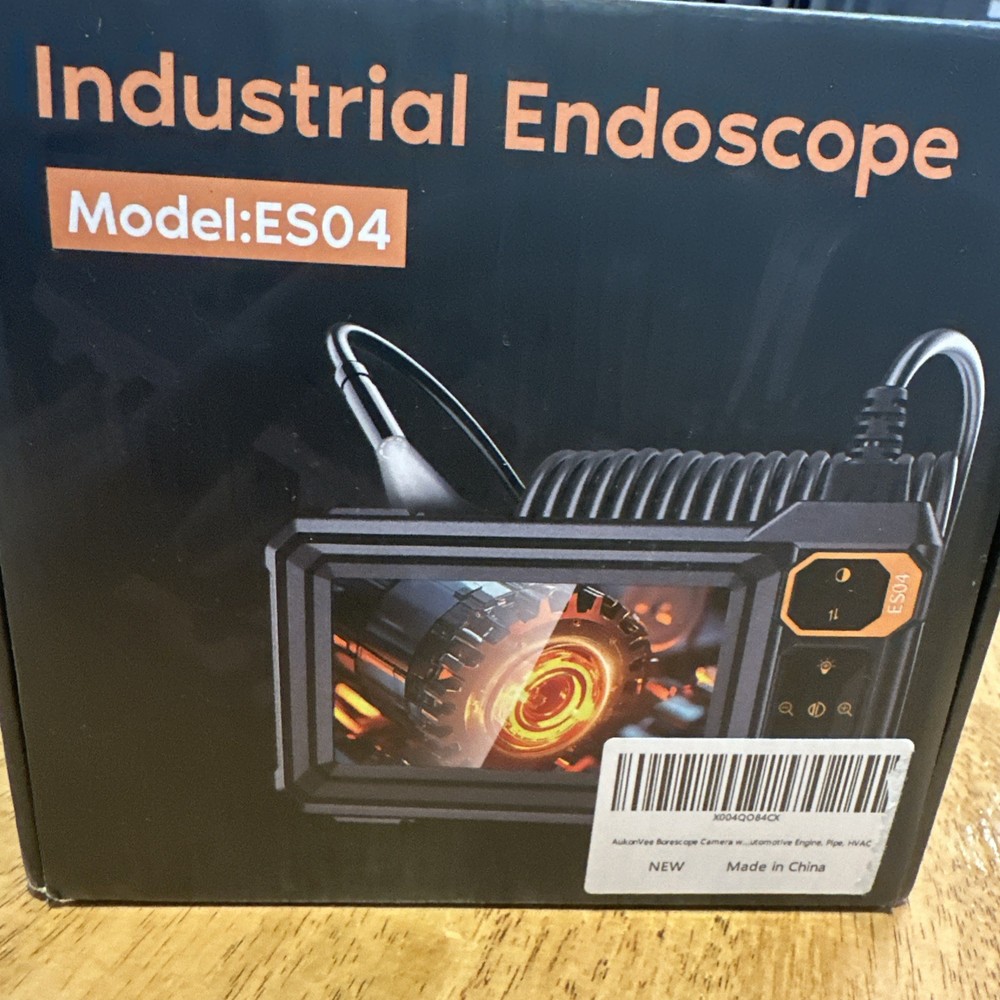 AukorVee Industrial Endoscope ES04 Model with LCD Display