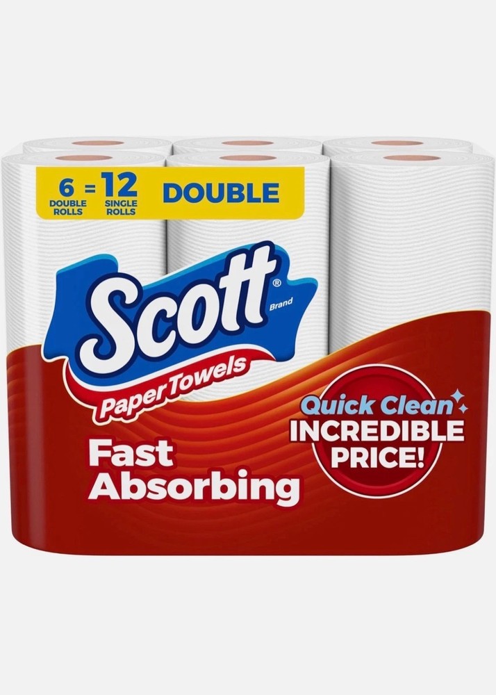 Scott Paper Towels, Choose-A-Sheet,(108 Sheets per Roll)