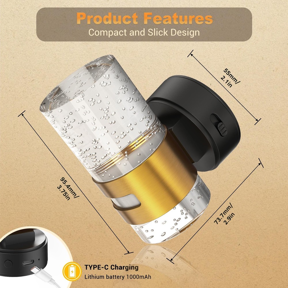 JandCase Motion Sensor Night Light, Wireless Rechargeable Night Light Wall Mount