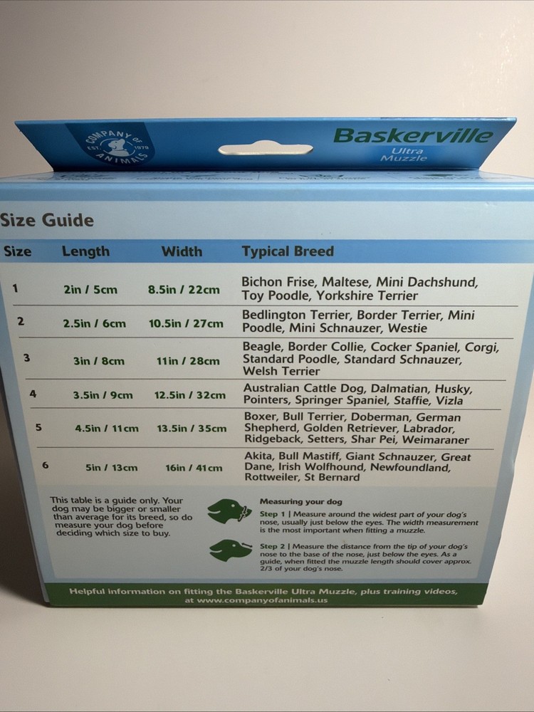 Baskerville Ultra Muzzle Black Size 3 - Brand New