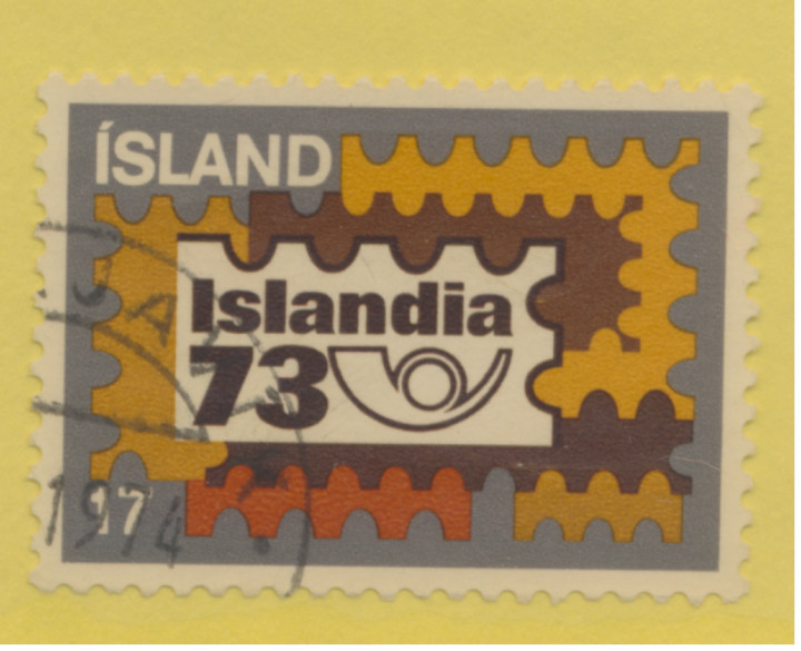 Iceland Stamp Scott #458, Used