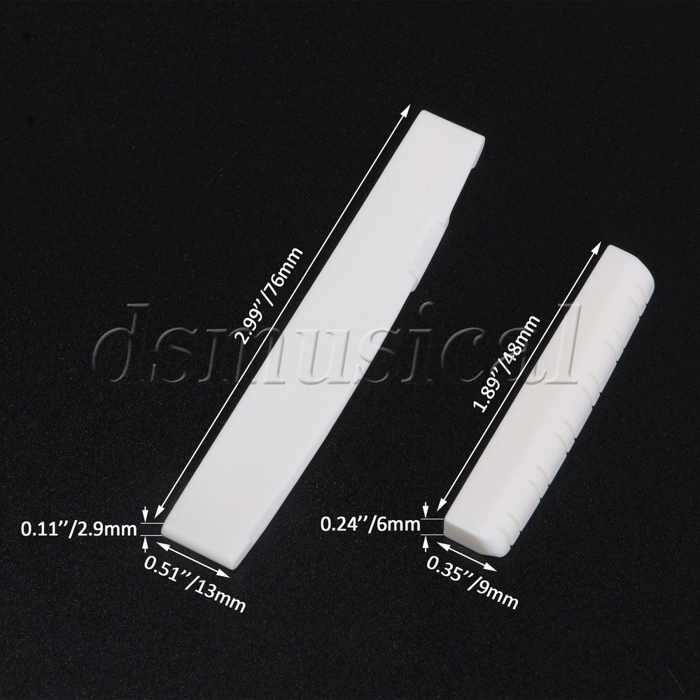 12 String Acoustic Guitar Bone Guitar Saddle and Nut Replacement Guitar